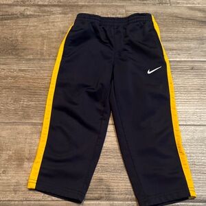 Nike Kids Dark Blue and Yellow Sweatpants